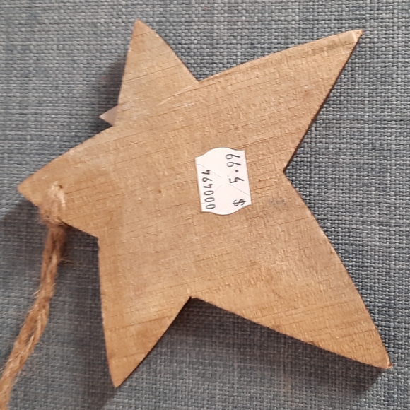 Americana Wall Art Box Sign 2 Ornament Set Wood Patriotic USA Star American July - Picture 3 of 9